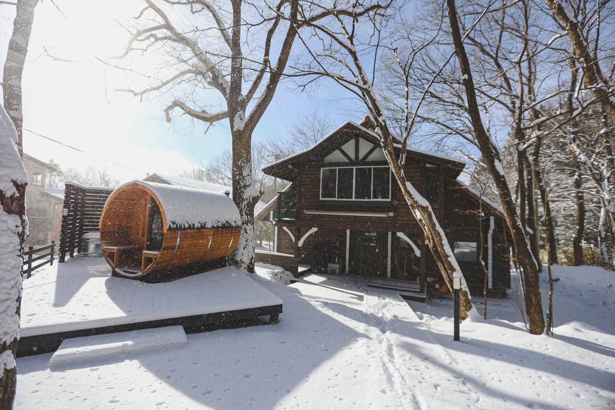 Nasu Terrace Mana 森のバレルサウナとbbqグリル Villa ภายนอก รูปภาพ